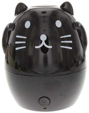 GreenAir Creature Comforts Kids Essential Oil Aroma Diffuser and Humidifier Mimi the Black Cat