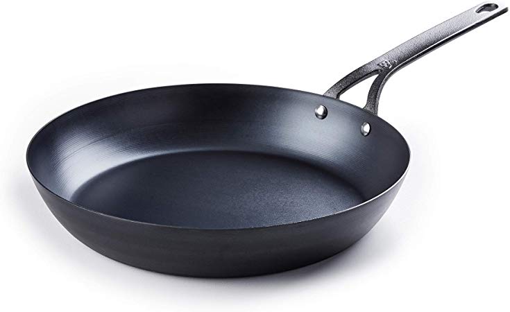 BK Cookware CC002353-001 Black Carbon Steel Skillet, 11'