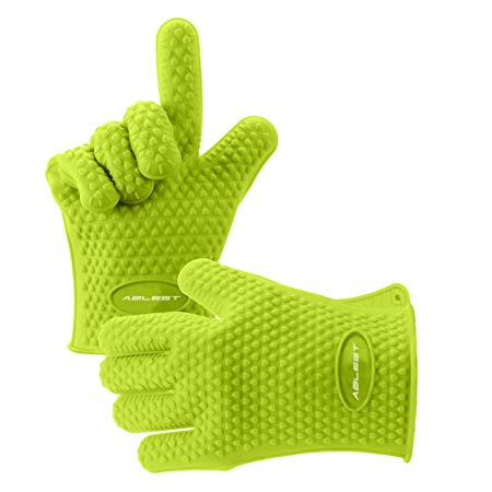 EPGM BBQ-Oven-Grilling-Gloves-Heat-Resistant-Gloves-Silicone-Oven-Mitts-Waterproof-Non-slip-Potholder-for-Barbecue-Cooking-Baking