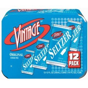 Vintage Original Seltzer Water - 12pk 12 oz cans