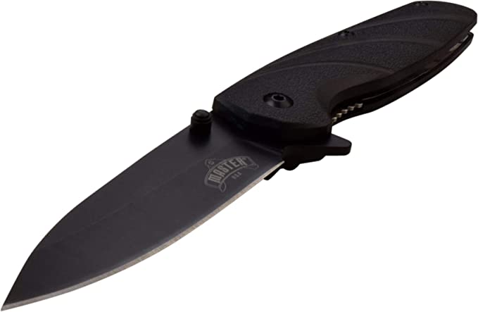 MASTER USA MU-A090BK Spring Assisted Knife, Black