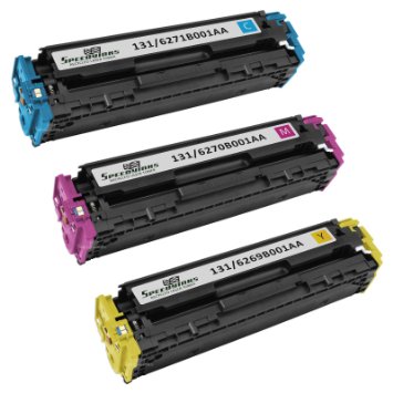 Speedy Inks - Remanufactured Toner Cartridge Set for Canon 131 (3 Pack) 6269B001AA Yellow, 6270B001AA Magenta, & 6271B001AA Cyan for use in Canon Color ImageCLASS MF8280Cw, Canon Color imageCLASS LBP7110Cw