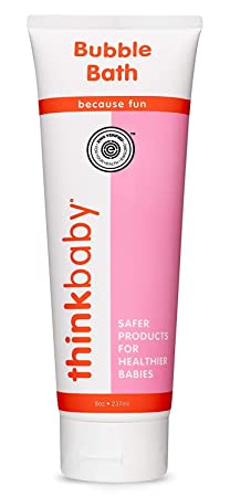 Thinkbaby EWG Verified Bubble Bath For Baby, Kid & Adult | Free of parabens, phthalates, 1,4 dioxane & toxic chemicals | Ingredient Safety Transparency - 8oz