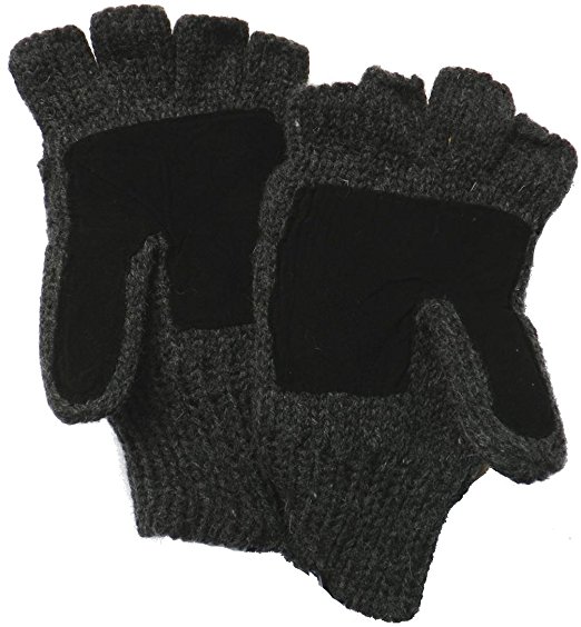 Klondike Sterling Wool Thinsulate Fleece Lined Glomit Fingerless Half Gloves iPhone