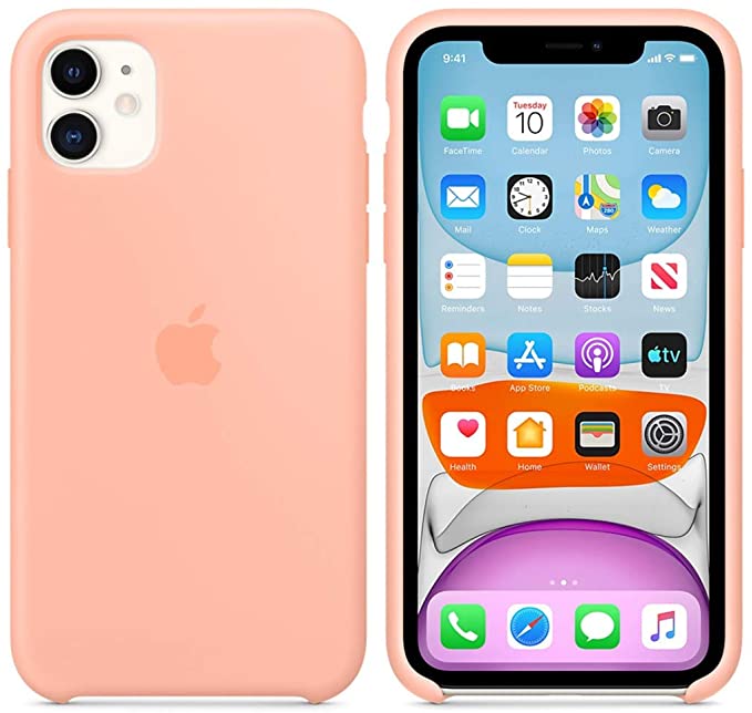 Maycase Compatible for iPhone 11 Case, Liquid Silicone Case Compatible with iPhone 11 (2019) 6.1 inch (Grapefruit)