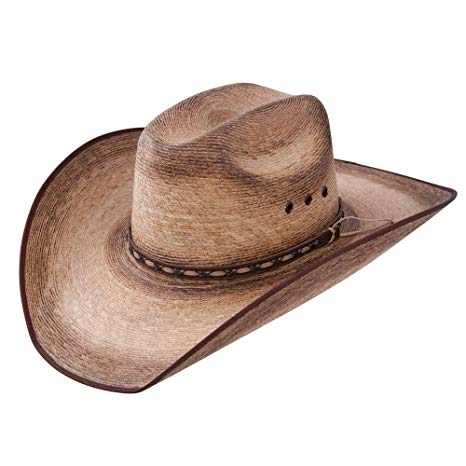 Resistol Mens Amarillo Sky Palm 4 1/8 Brim Straw Cowboy Hat