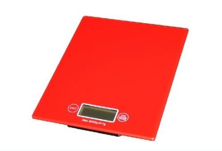 Touch Professional Digital Kitchen Scale (19 lbs Edition), Tempered Glass in White