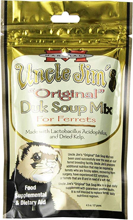 Marshall Uncle Jim's Original Duk Soup Mix for Ferrets 1.69Lb (6 x 4.5oz)