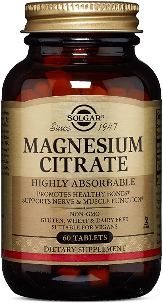 Solgar Magnesium Citrate, 60 Tablets