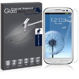 S3 Screen Protector LK Anti Scratch Premium 033mm 25D Rounded Edge 9H Tempered Glass Screen Protector for Samsung Galaxy S3
