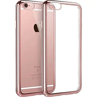iPhone 6S Plus Case, Scratch-Resistant Clear Back Cover [Shock Absorbent] for Apple iPhone 6S Plus (2015) & iPhone 6 Plus (2014) (Rose gold)