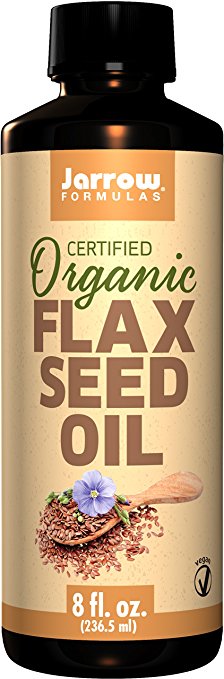 Jarrow Formulas Fresh Pressed Flaxseed Oil, Source of Vegetarian Omega-3, Organic, 8 Fluid Ounce