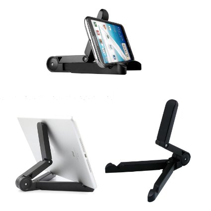 iPad Stand, Treecoo Folding Tablet Stand, Portable Mini Adjustable iPad Tablet Stands and Holders for 7-10 inch pad, E-Readers, Smartphones, iPhone, iPad Air , Samsung Galaxy Tab, Kindle Fire