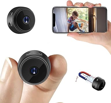 collee Mini WiFi Hidden Camera Wireless HD 1080P Home Security Camera Indoor Outdoor Camera for Baby/Pet/Nanny Tiny Smart Dog Cameras with Night Vision and Motion Detection