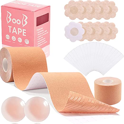 Airstep Socks Boob Tape, boobtape Lift, Invisible Strapless Breast Support Self-Adhesive Bra Tape