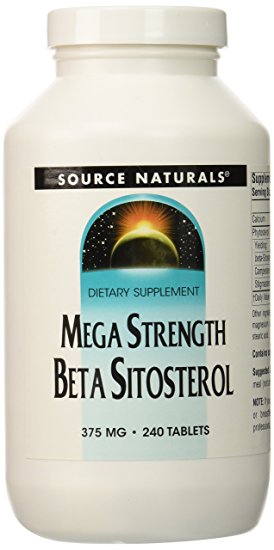 SOURCE NATURALS Beta Sitosterol 375 Mg Mega Strength Tablet, 240 Count