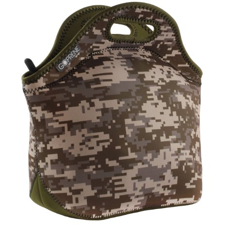 GOPRENE Lunch Transporter Neoprene Tote with Heavy-Duty Zipper Fits Large Lunches DIGITAL CAMO 13 x 125 x 65 inches