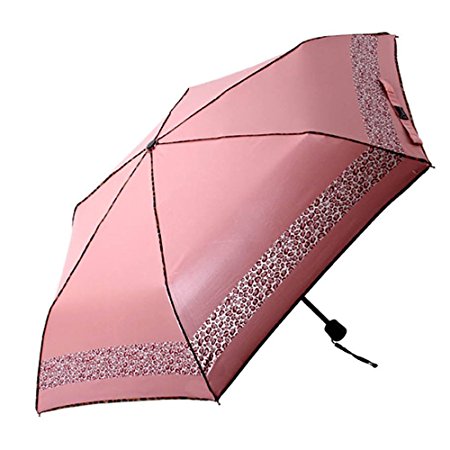 MIGOBI Compact Folding Travel Umbrella with Windproof Waterproof,Portable Easy Open Close and Ultralight Anti UV Parasol for Women 8620(Suitable for 1 to 2 People)