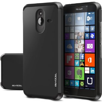 Nokia Lumia 640 XL Case, Evocel® Dual Layer Armor Protector Case For Nokia Lumia 640 XL- Retail Packaging, Slate
