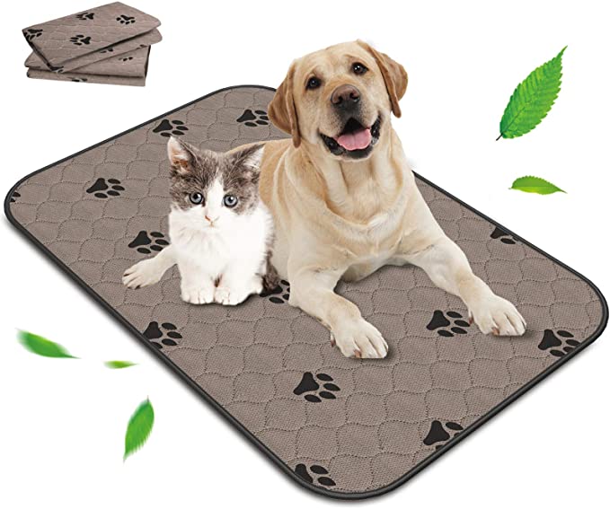 Washable Pee Pads for Dogs Extra Large, Reusable Puppy Potty Mats for Pet Training, Whelping, Housebreaking, Incontinence, Travel, Playpen, Crate | Fast Absorption | Waterproof | 39.4" x 27.6"