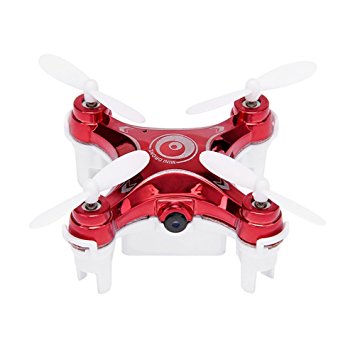 FQ777- 954 Mini Drone With Remote Controller Transmitter WIFI FPV with 0.3MP HD Camera 4CH 6Axis RC Quadcopter RTF Supports Samsung Android/IOS APP Control(Red)