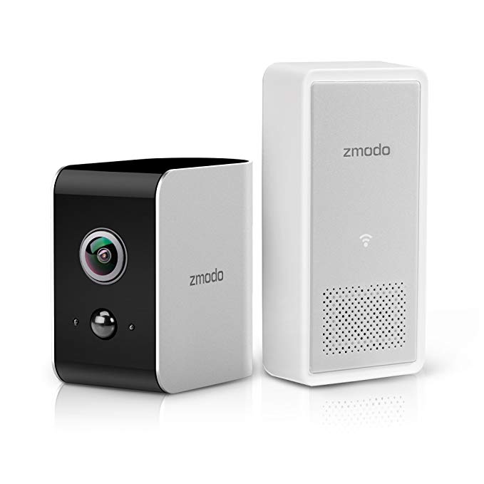 Zmodo Snap True Wire-Free Security Camera System, 1080p Full HD, 180 Wide Angle, Instant Motion Alert, Cloud Service Available