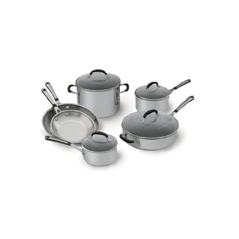 Simply Calphalon Stainless Steel 10 piece Cookware Set 1757697