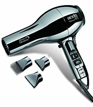 Andis Professional 1875 Watt Ceramic Ionic Hair Dryer - Black Chrome (82005)