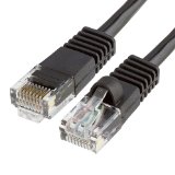 CampE CAT-5-25FT 25 Patch Ethernet Network Cable for PC Mac Laptop PS2 PS3 Xbox 360 Black