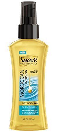 Suave Professionals Dry Body Oil Spray, Moroccan Infusion, 3 Ounce