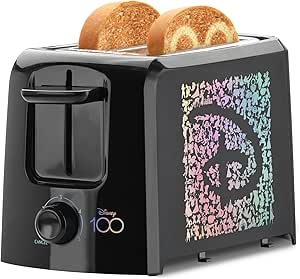 Disney 100 2 Slice Toaster, Black