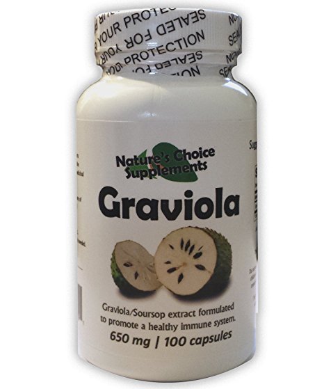 Graviola SourSop Extract 650 mg 100 Capsules