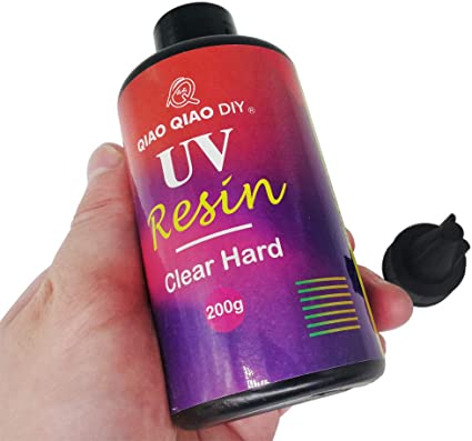 Epoxy UV Resin Clear Hard,ONGHSD UV Resin Hard Type Sunlight Ultraviolet Curing Resin UV Epoxy Resin Crystal Clear Transparent Glue for DIY/Kids Crafts Jewelry Making Casting & Coating (200g/7.05oz)