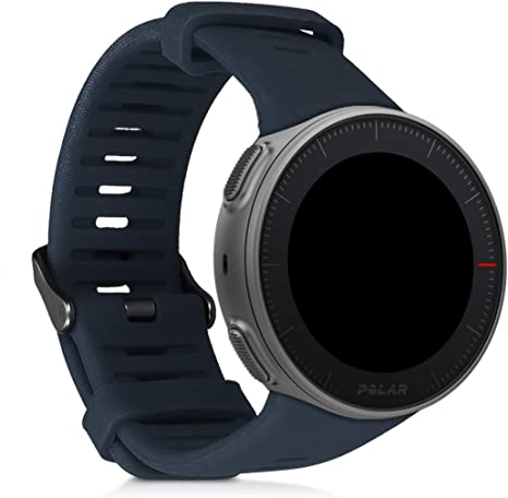 kwmobile Pulsera Compatible con Polar Vantage V - Correa para Reloj Inteligente Silicona TPU Antracita