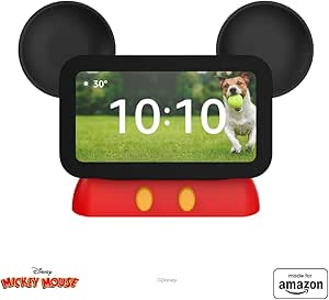 Made for Amazon, Disney Mickey Mouse-inspired Stand for Amazon Echo Show 5 (2023 Release)