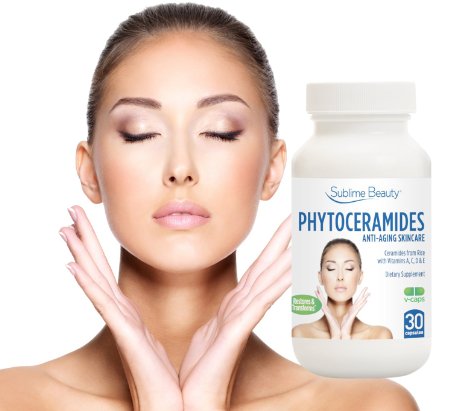 Phytoceramides from Sublime Beauty. 30 V-Cap Anti Aging Supplement. Guide Sent After Purchase