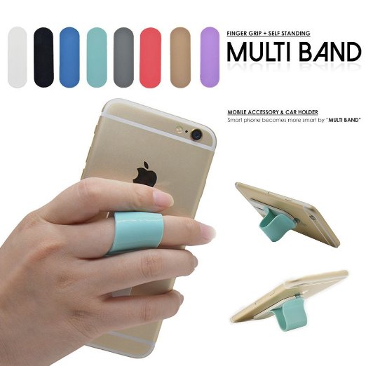 Hand Strap Holder Stand for Soft Case Cover (Cyan)