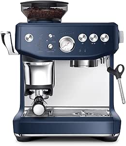 Breville Barista Express® Impress Manual Espresso Machine, Damson Blue