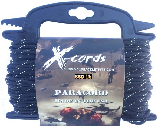 X-cords Paracord 850 Lb Stronger Than 550 and 750 Made By Us Government Certified Contractor