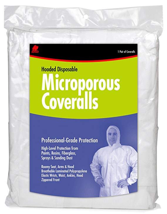 Buffalo Industries (68255) Hooded Microporous Disposable Coverall - Size X-Large