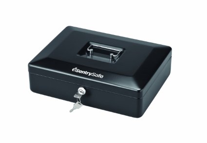 SentrySafe CB12 Medium Cash Box Black