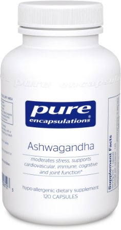 Pure Encapsulations - Ashwagandha - Supports Cardiovascular, Immune, Cognitive, and Joint Function and Helps Moderate Occasional Stress* - 120 Capsules