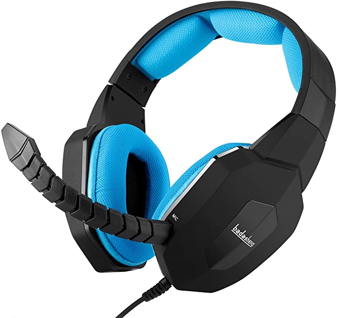 PS4 Xbox one 3.5mm Stereo Gaming Headset for Playstation 4 Xbox 1 PC Smartphone Tablet and Mac with Detachable Microphone (Blue)