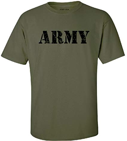 Joe's USA - Vintage Army Logo T-Shirts, Regular Big and Tall Sizes