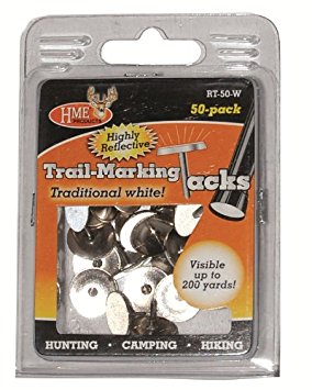 Hme Products Reflective Tack (Pack of 50), White