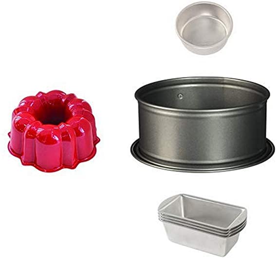 Nordic Ware Pressure Cooker Accessory set, 6" Round, (4) Mini Loaf, 7" Springform and 3-Cup Bundt, Compatible with Instant Pot