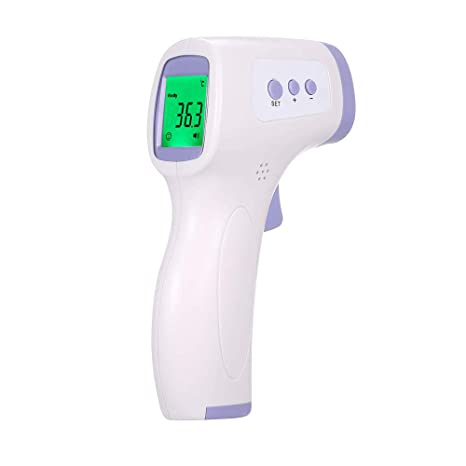 Non-Contact IR Infrared Forehead Temperature Tester Measurement LCD Three Colors Backlight Digital Display