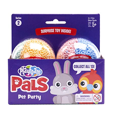 Educational Insights Playfoam Pals Pet Party 2-Pack: Surprise Egg with Squishy Playfoam