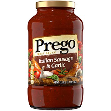 Prego Italian Sausage & Garlic Pasta Sauce, 23.5 Ounce