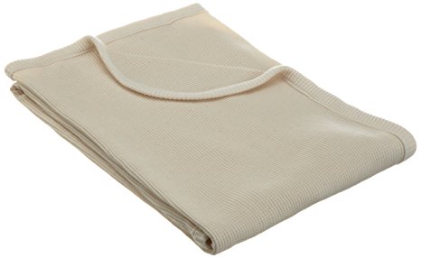 American Baby Company 30" X 40" - Soft 100% Organic Cotton Thermal/Waffle Swaddle Blanket, Natural Color